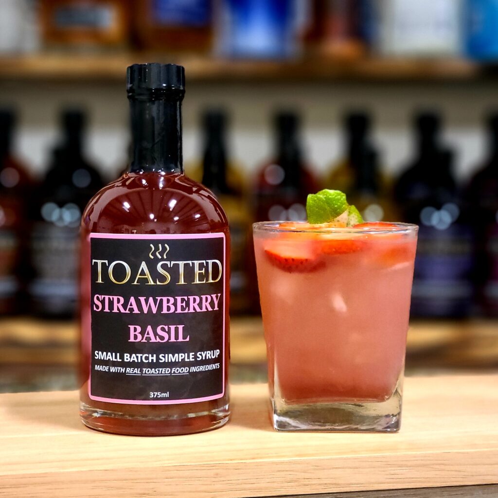 TOASTED Strawberry Basil Gin Smash