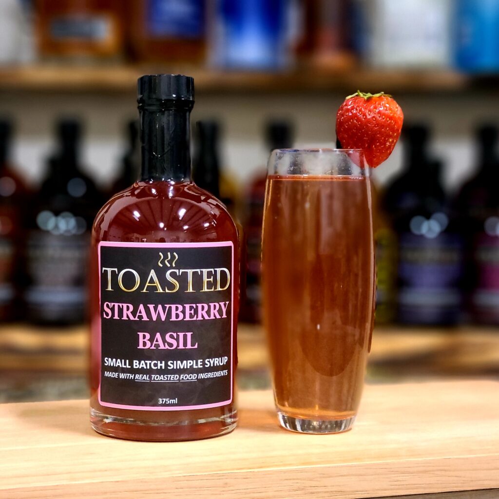 TOASTED Strawberry Basil Mimosa