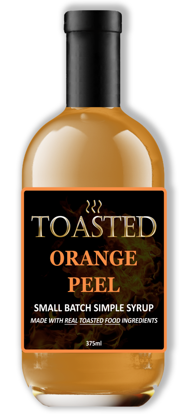 TOASTED Orange Peel Small Batch Simple Syrup