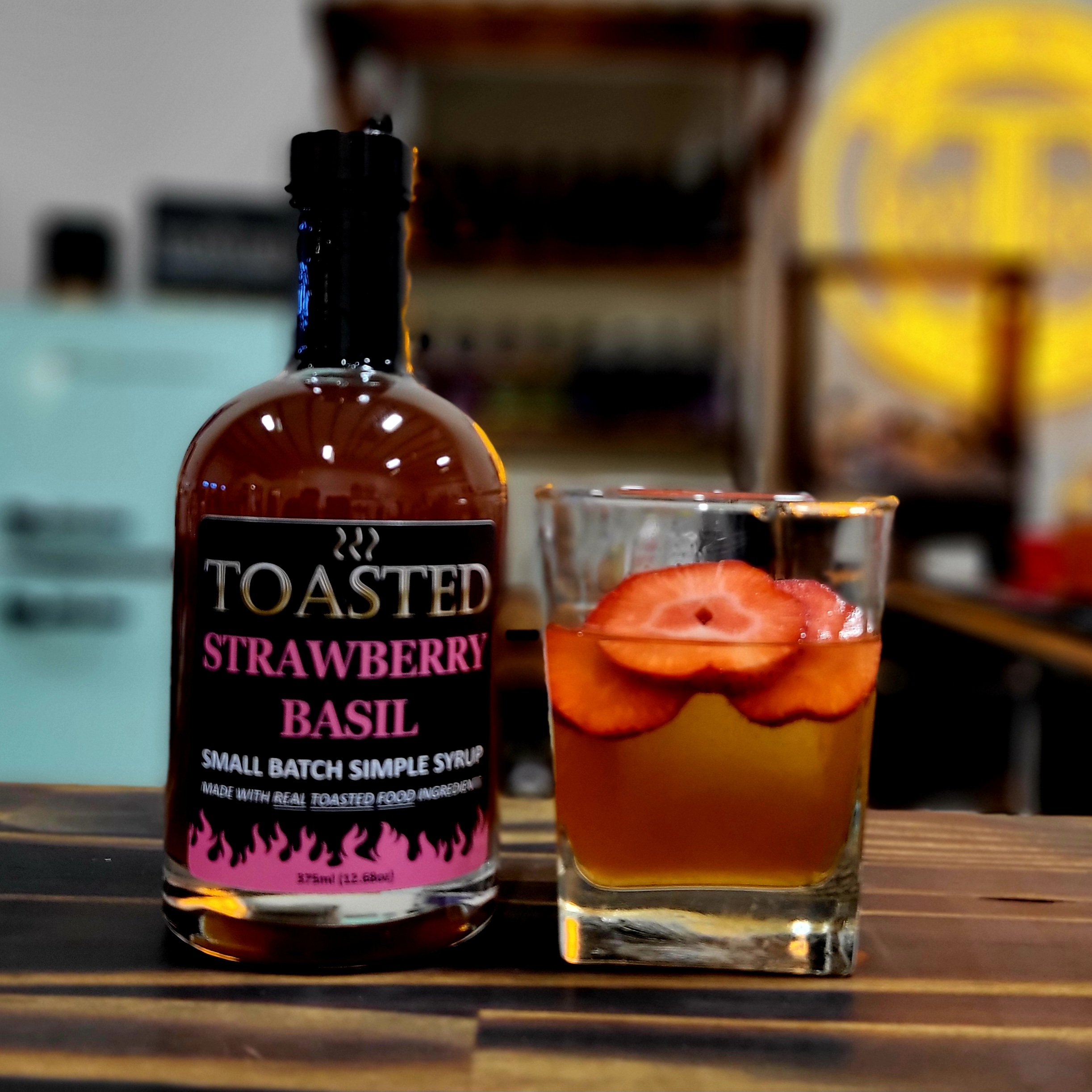 Strawberry Basil Old Fashioned