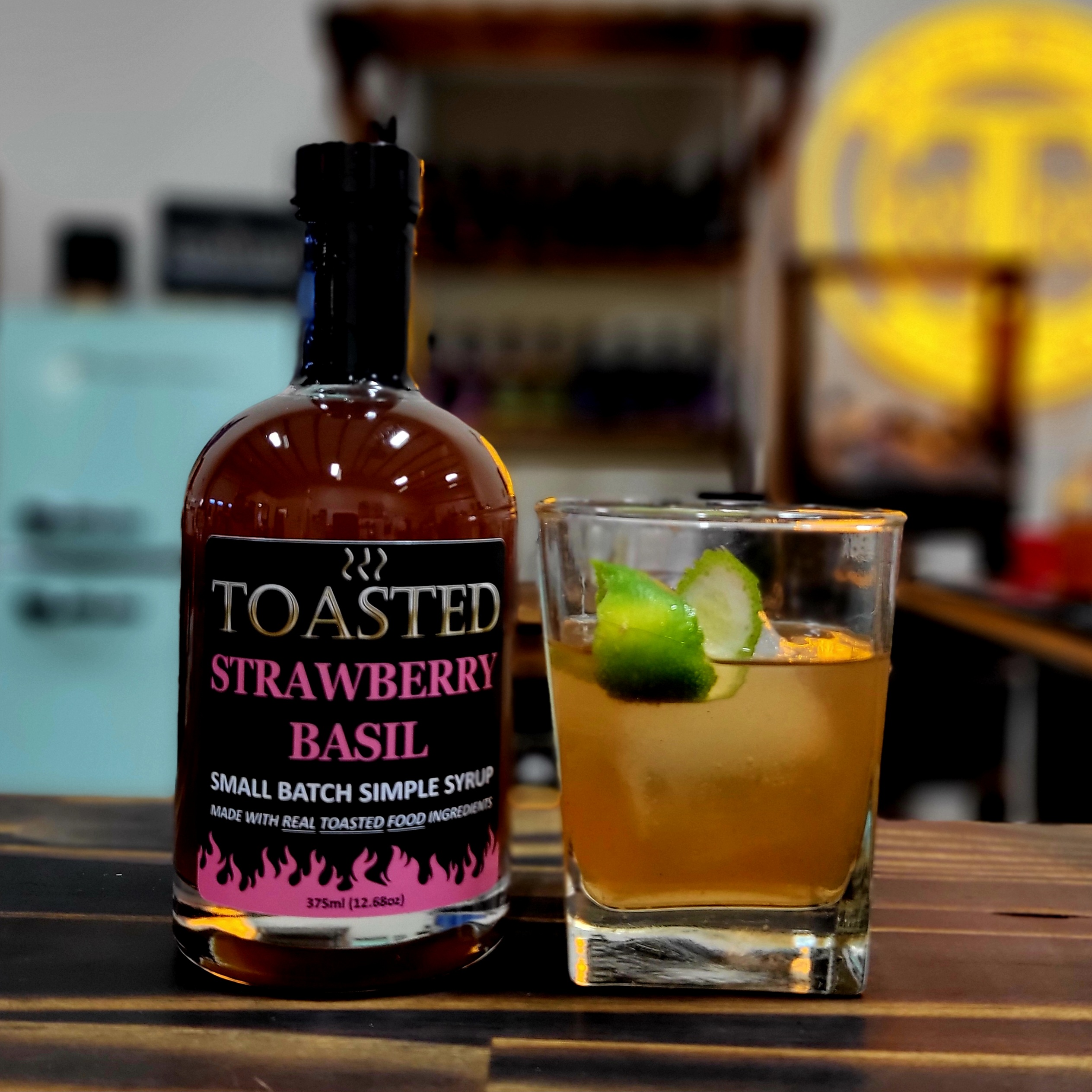 Strawberry Basil Old Fashioned