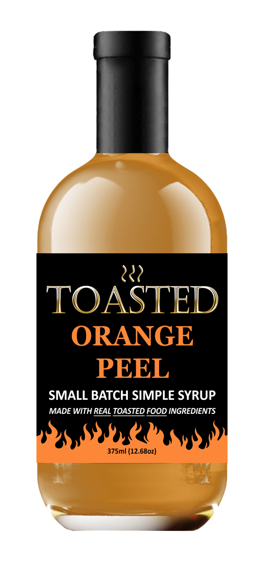 Orange Peel Simple Syrup made for Old Fashioneds and Craft Cocktails