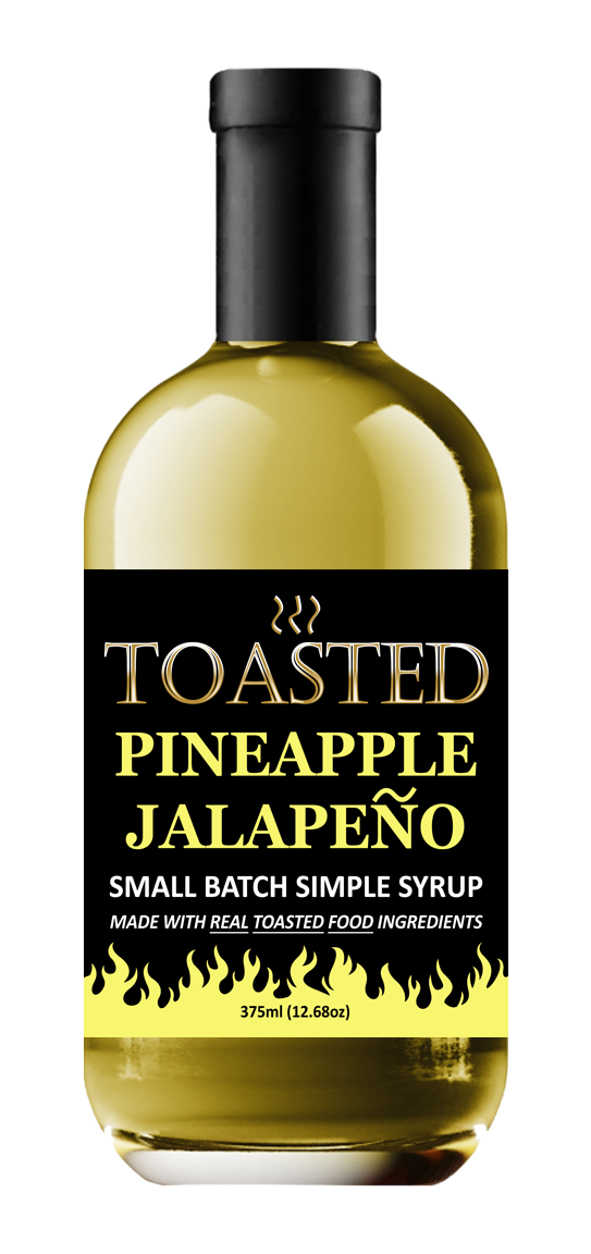 Pineapple Jalapeno Simple Syrup made for Old Fashioneds and Craft Cocktails
