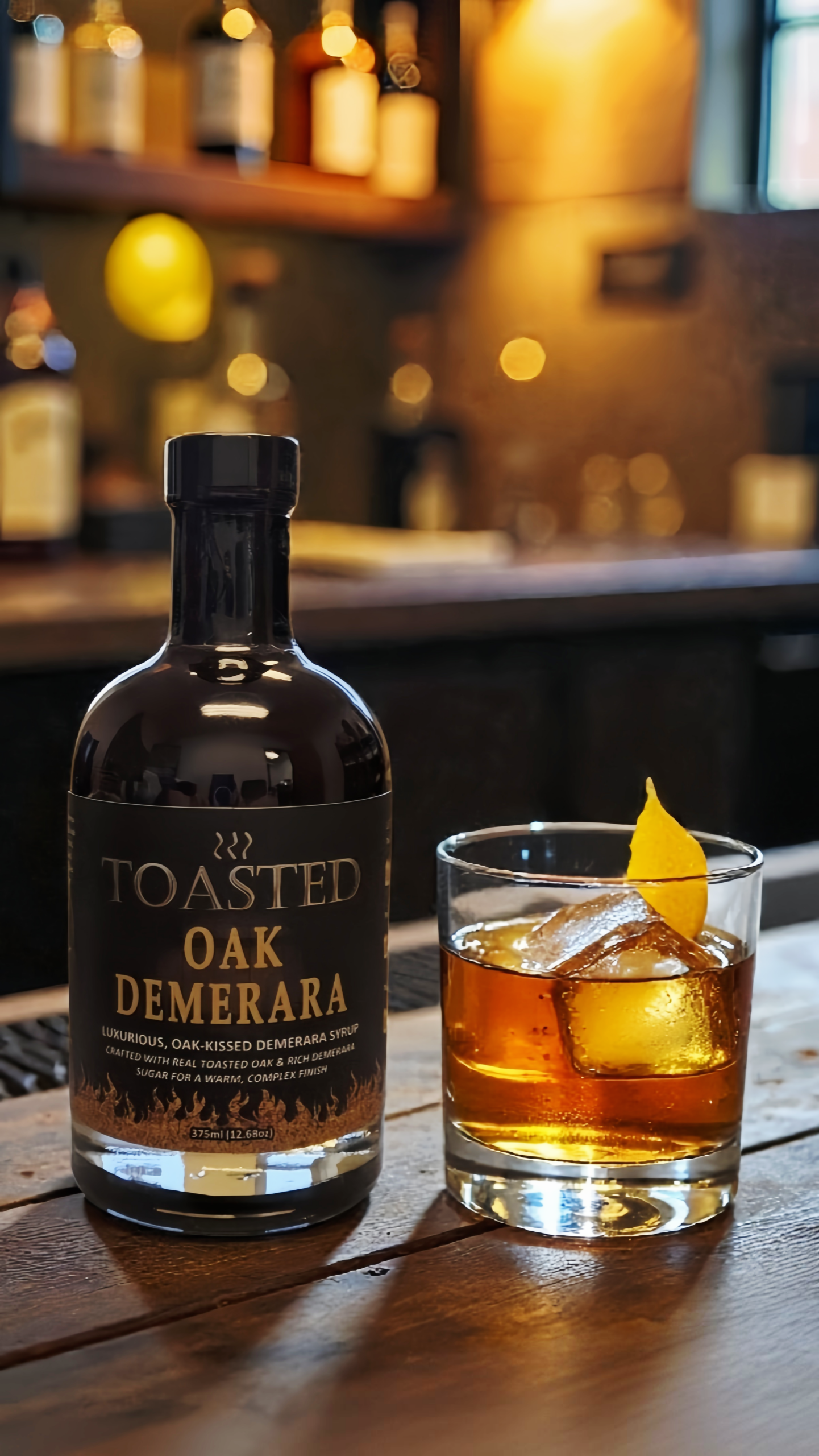 TOASTED Oak Demerara 375ml - Luxurious Oak-Kissed Demerara Syrup - Image 2