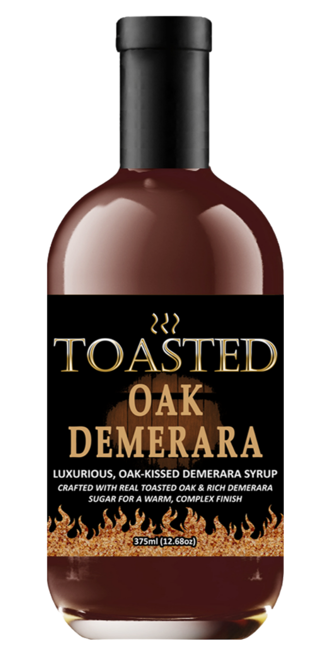 TOASTED Oak Demerara 375ml - Luxurious Oak-Kissed Demerara Syrup